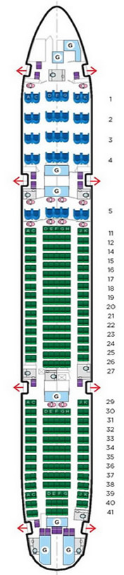Asiana Airlines Boeing 777 Seating Chart